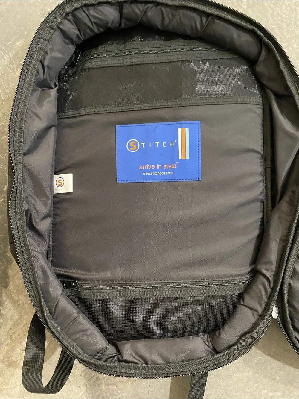 Stitch Golf the Day Traveler Black Backpack Golf Club  (Ago 026)